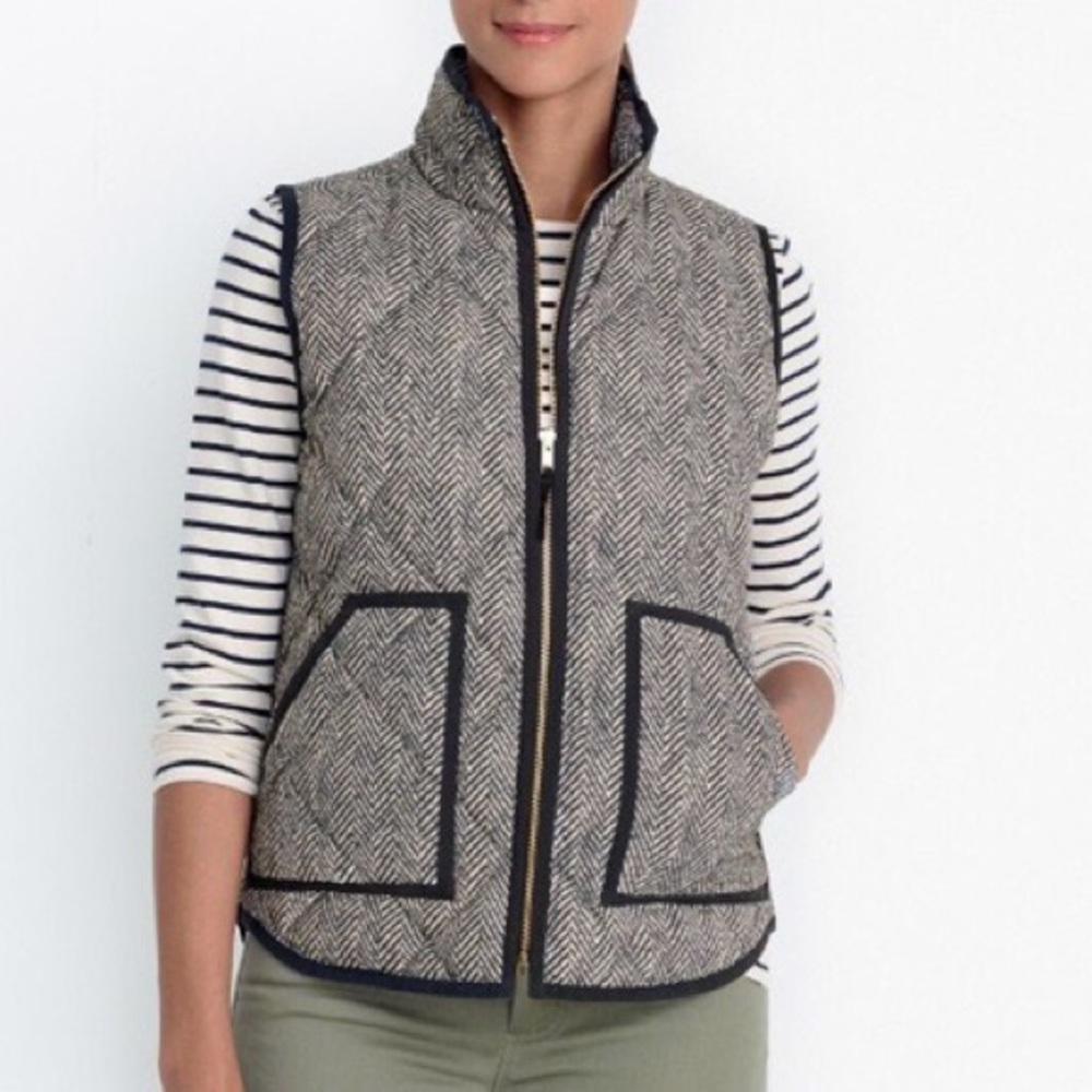 J Crew Excursion Herringbone Vest